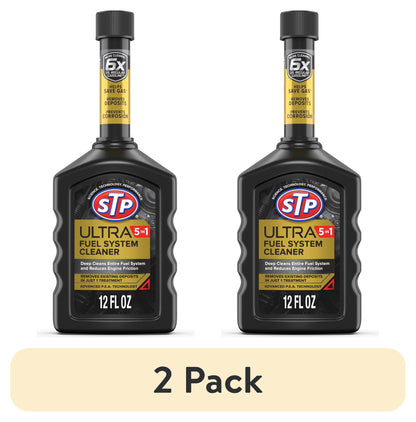 (3 pack) STP Ultra 5-in-1 Fuel System Cleaner Gas Additive, 12 fl oz
