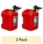 (2 pack) Scepter 5 Gallon Capacity Smart Control Dual Handle Gas Can, FSCG571EOC, Red Fuel Container