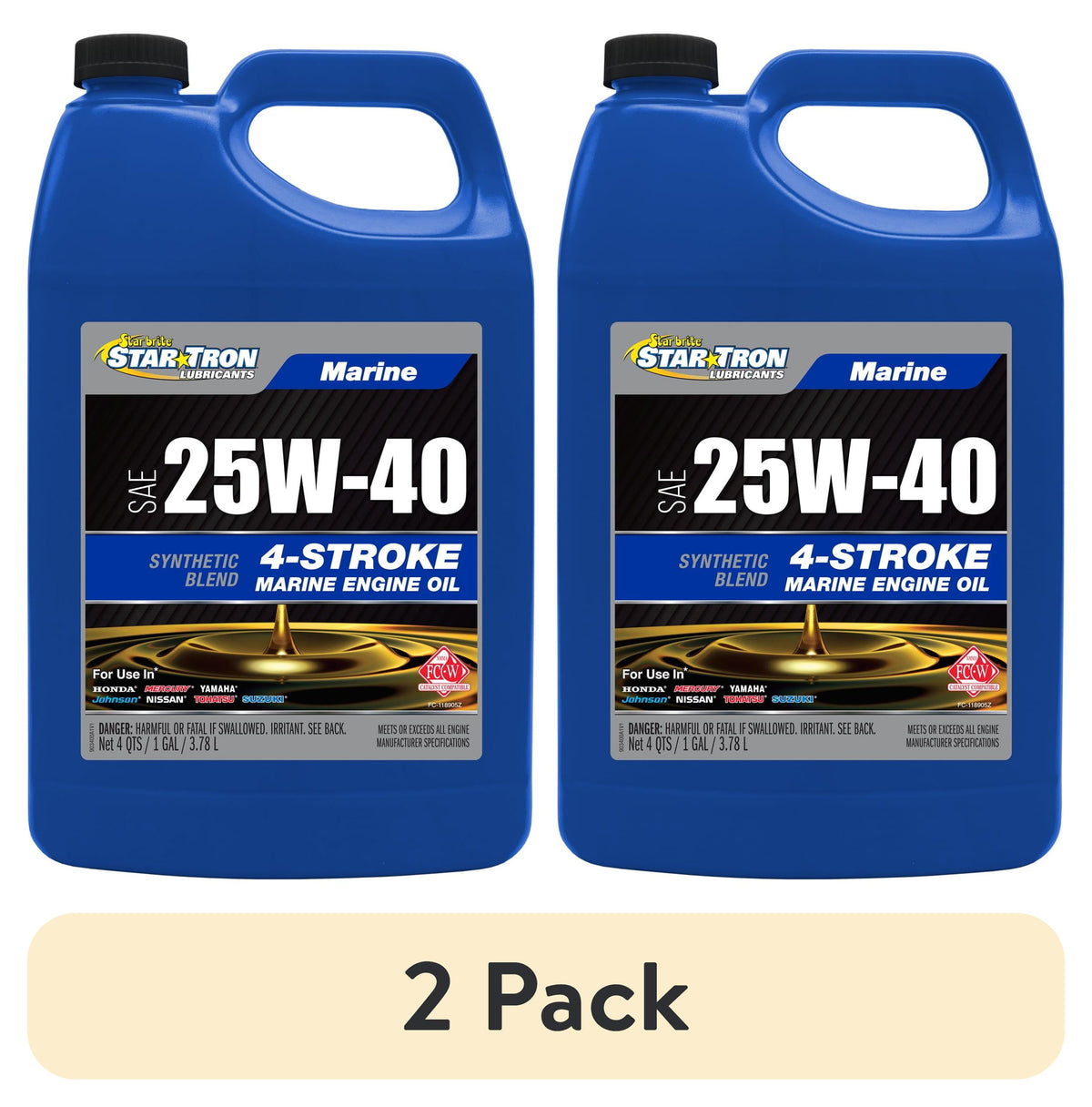 Star Tron Lubricants - 4-Stroke Oil 25W40 - Gallon
