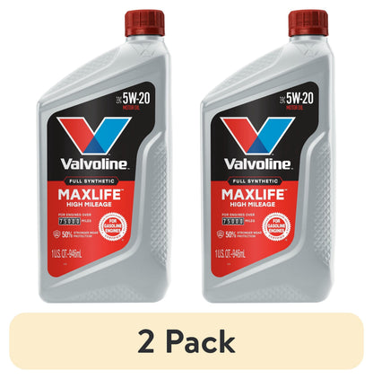 (5 pack) Valvoline MaxLife Full Synthetic High Mileage 5W-20 Motor Oil 1 Quart