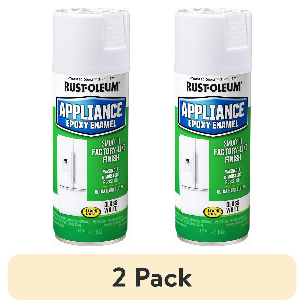 (6 pack) Black, Rust-Oleum Specialty Appliance Epoxy Gloss Spray Paint-7886830, 12 oz