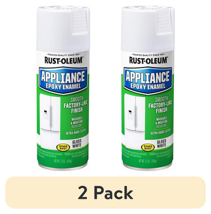(6 pack) Black, Rust-Oleum Specialty Appliance Epoxy Gloss Spray Paint-7886830, 12 oz