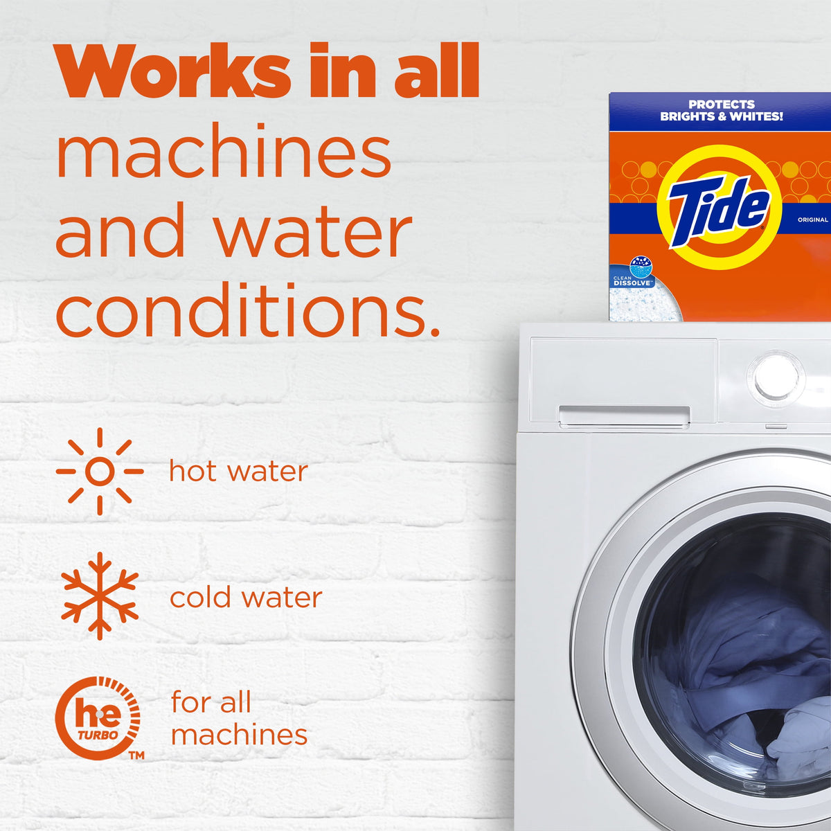 Tide Powder Laundry Detergent, Original Scent, 129 oz, 113 Loads
