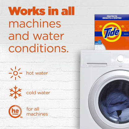 Tide Powder Laundry Detergent, Original Scent, 129 oz, 113 Loads