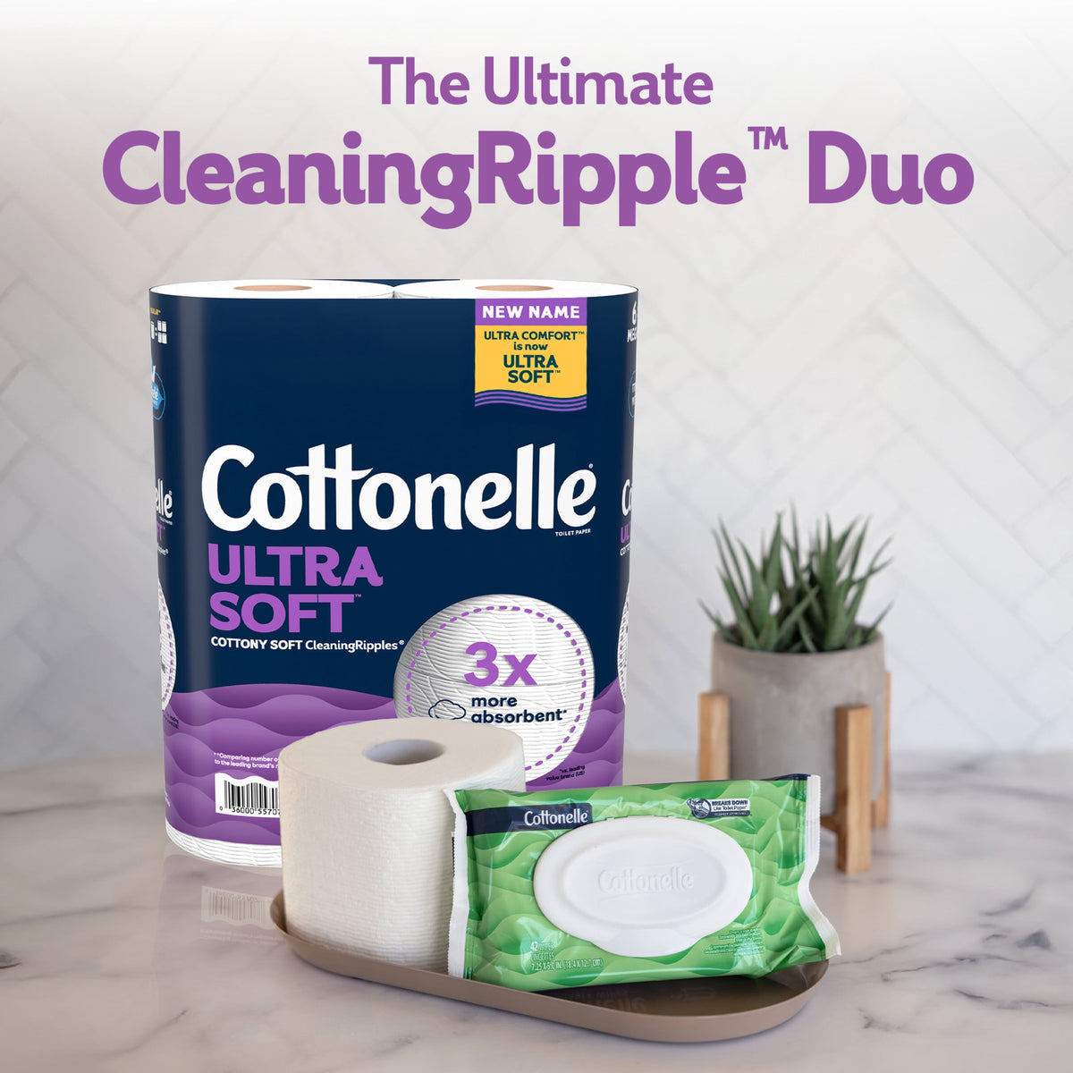 Cottonelle Ultra Soft Toilet Paper, 36 Mega Rolls