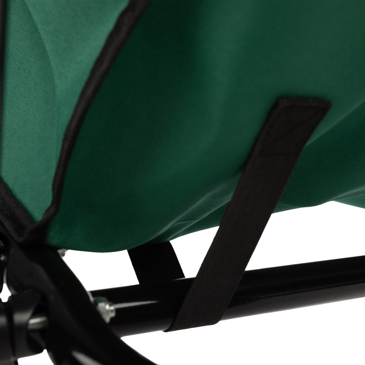 Pure Garden Folding Wheelbarrow with 80lb Capacity and Storage Pouches