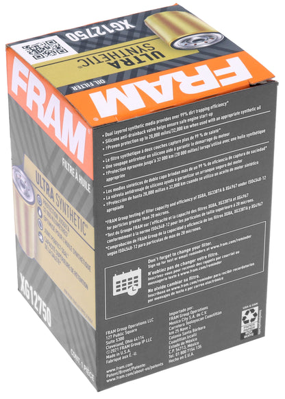 (3 pack) FRAM Ultra Synthetic XG12750, 20K mile Replacement Oil Filter
