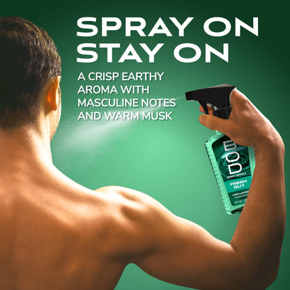 (3 pack) Bod Man Fragrance Body Spray, Fresh Guy, 8 fl oz