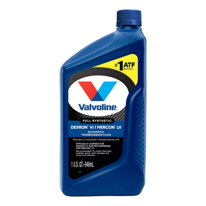 (5 pack) Valvoline Dexron VI/Mercon LV Full Synthetic Automatic Transmission Fluid (ATF) 1 QT