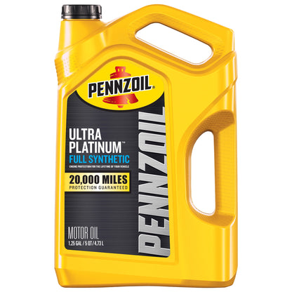 Pennzoil Ultra Platinum Full Synthetic 0W-20 Motor Oil, 5 Quart