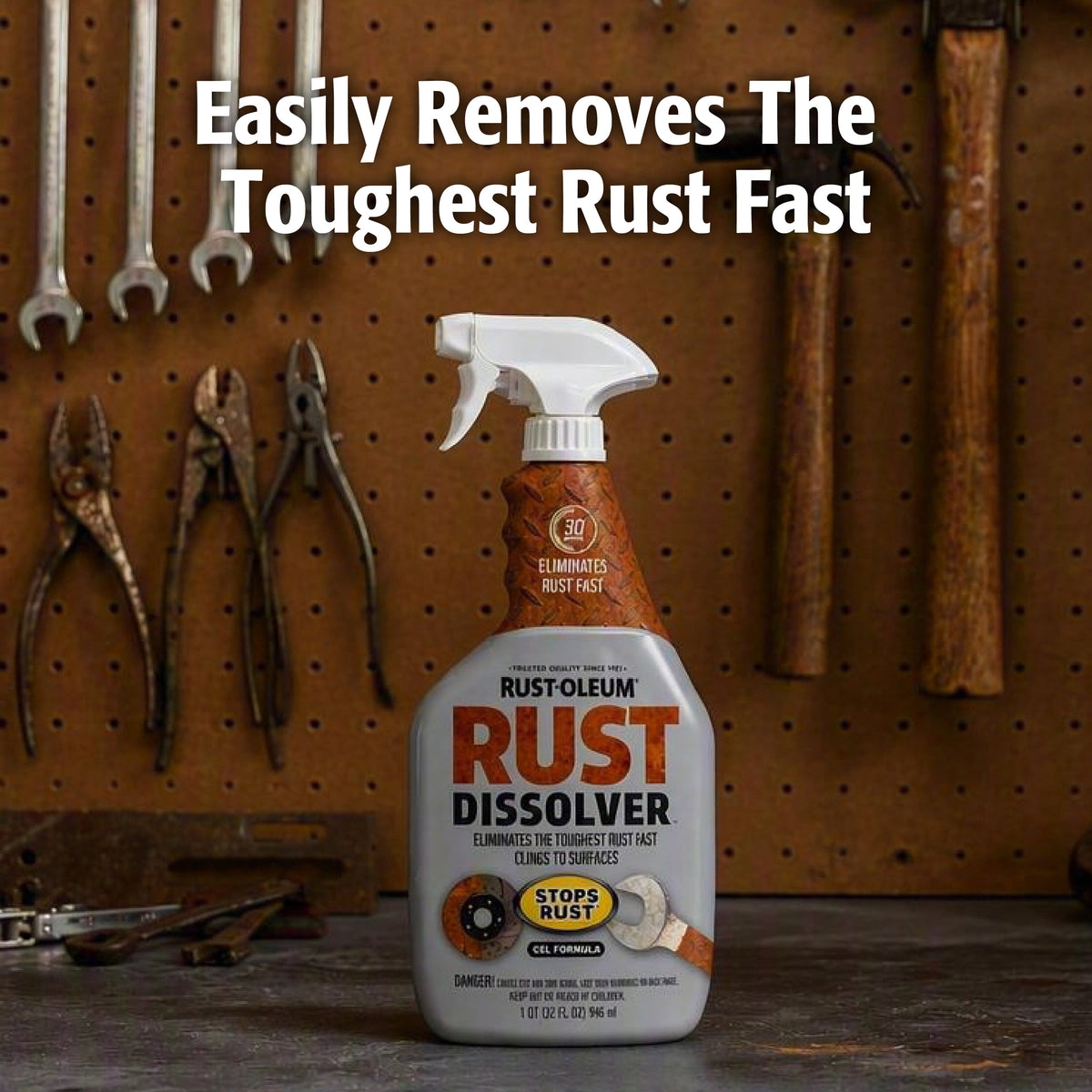 (3 pack) Rust-Oleum Rust Dissolver Gel Spray-300112, 32 oz