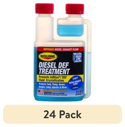 (4 pack) Rislone DEF Treatment for Diesel Vehicles, 8 fl oz Bottle