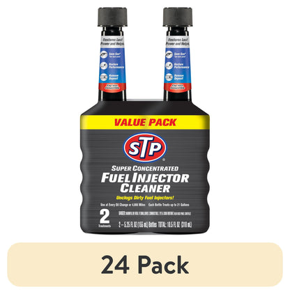 (6 pack) STP Super Concentrated Fuel Injector Cleaner 5.25 fl oz 2 Count Car Additive