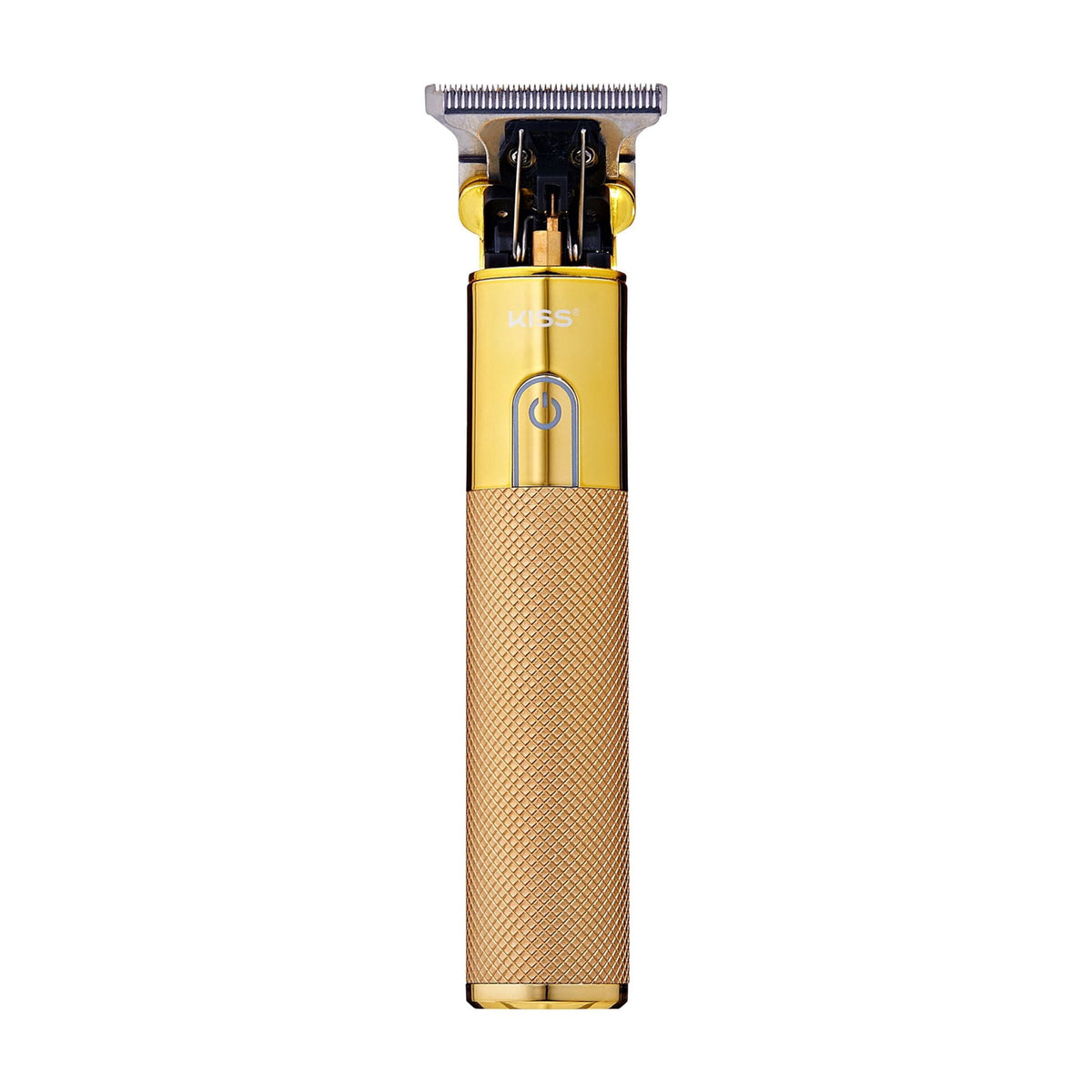 Kiss Precision Blade Cordless Hair Trimmer, Stainless Steel T-Blade, High-Speed Motor, Gold, 8 Pieces