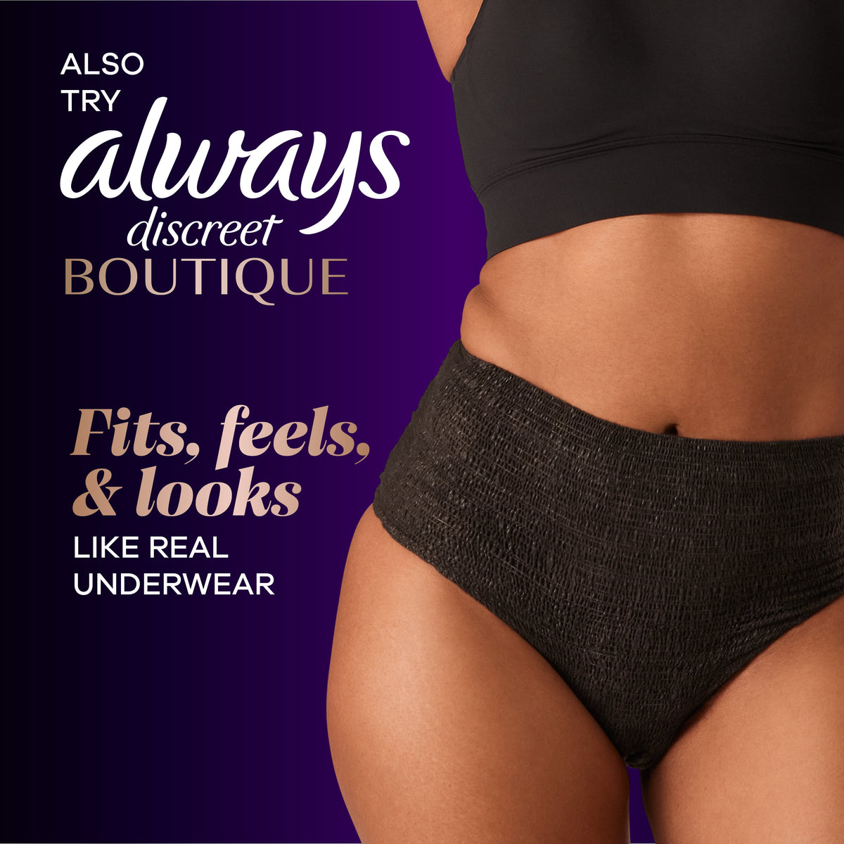 (2 pack) Always Discreet Adult Incontinence Pads for Women, Ultra Absorbent, Long Length, Postpartum Pads, 26 Count