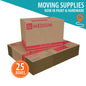 (25 pack) Pen+Gear Medium Moving Box, 22 in. L x 13 in. W x 15 in. H, Kraft