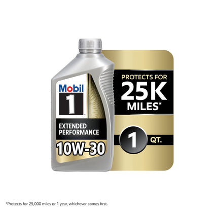 (4 pack) Mobil 1 Extended Performance Full Synthetic Motor Oil 10W-30, 1 Quart