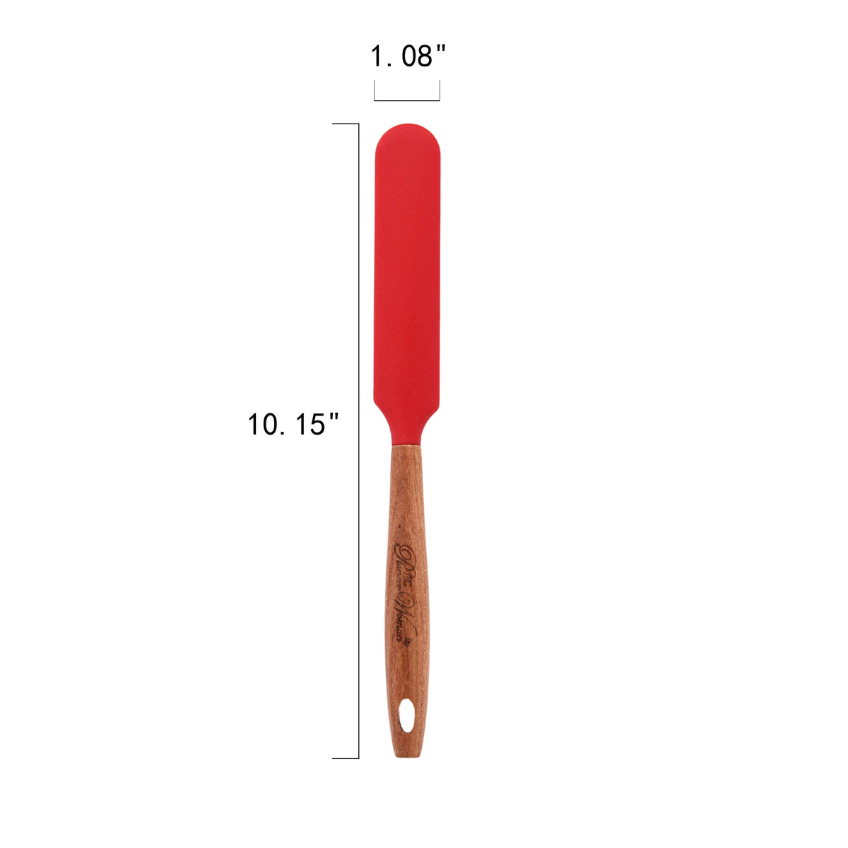 The Pioneer Woman 10-Piece Silicone Kitchen Utensil Set with Acacia Wood Handles, Red