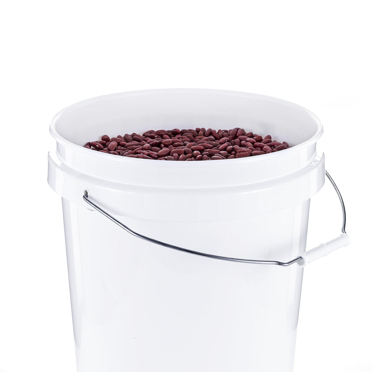 (12 pack) United Solutions 5 Gallon Round Utility Bucket, Comfort Handle, Plastic, White, PN0149, 1 Each