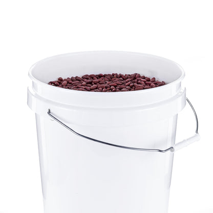 (12 pack) United Solutions 5 Gallon Round Utility Bucket, Comfort Handle, Plastic, White, PN0149, 1 Each