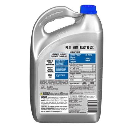 (2 pack) Prestone Platinum Asian Blue Antifreeze + Coolant, Ready-to-Use, Prediluted 50/50, 1 Gallon