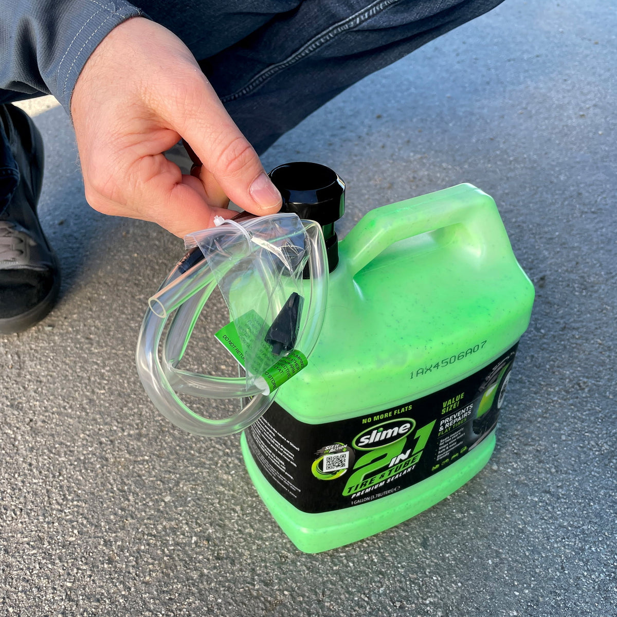 Slime 2-in-1 Tire and Tube Sealant, 1 Gallon - 10195