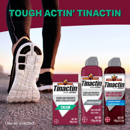 (3 pack) Tinactin Tolnaftate Athlete's Foot Treatment Antifungal Cream, 30G Tube