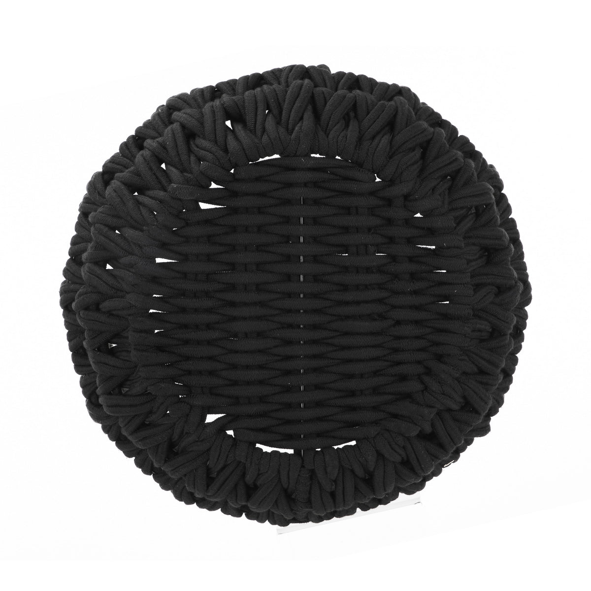 Better Homes & Gardens Closed-Weave Polyester Black Decorative Storage Basket