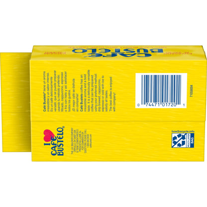 (12 pack) Cafe Bustelo, Espresso Style Dark Roast Ground Coffee, Vacuum Packed 10 oz Brick