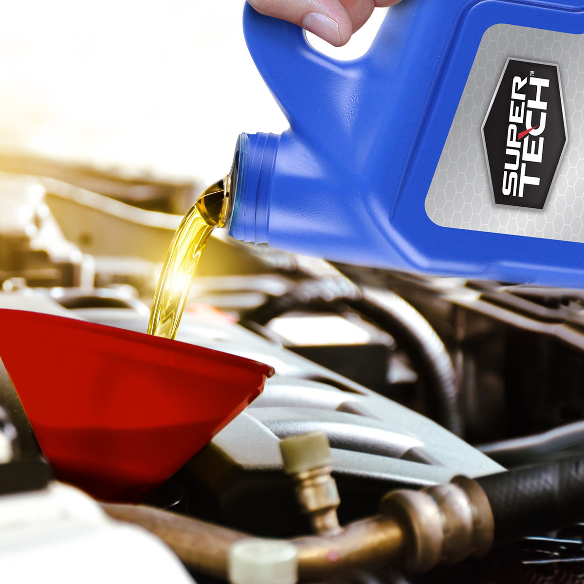 Super Tech High Mileage Full Synthetic SAE 5W-20 Motor Oil, 5 Quarts