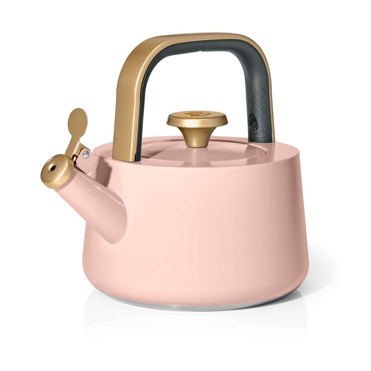 Beautiful by Drew Barrymore 1.8 L Ceramic-Coated Stovetop Tea Kettle, Rose