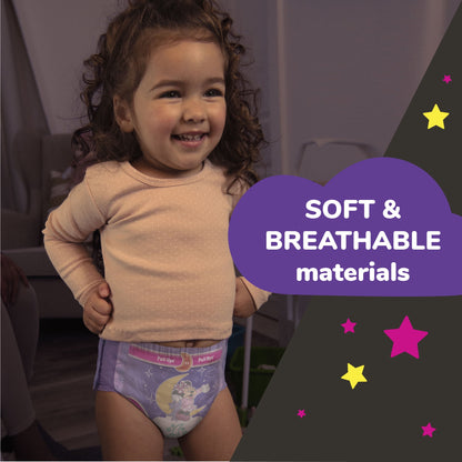 Pull-Ups Girls' Night-Time Overnight Potty Training Pants, 5T-6T, 44 Count
