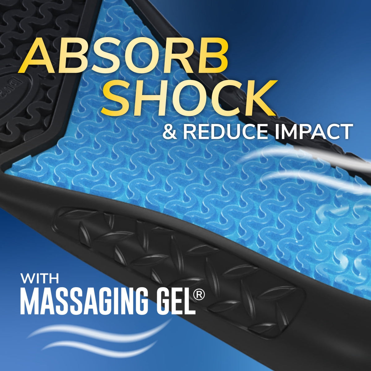 (3 pack) Dr. Scholl's Work Massaging Gel Advanced Insoles for Men, Size 8-14