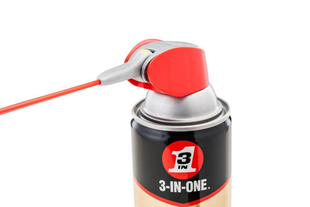 (6 pack) 3-IN-ONE Professional Garage Door Lubricant Smart Straw Sprays 2 Ways, 11 oz