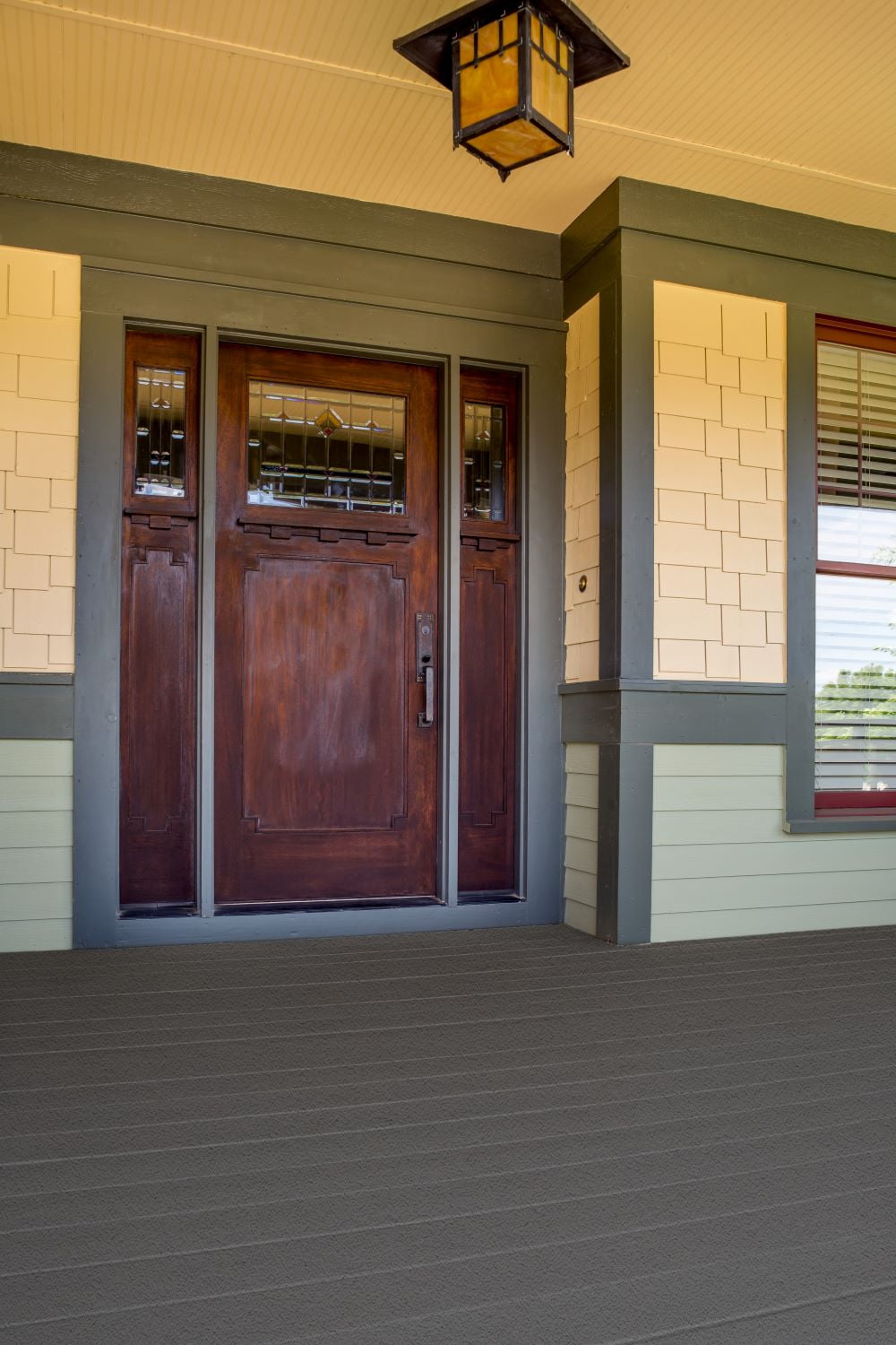 KILZ Over Armor Wood & Concrete Solid Coating Resurfacer, Exterior, Textured, Slate Gray, 1 Gallon