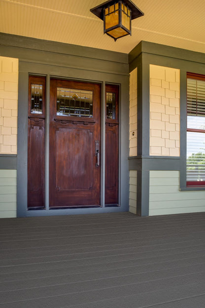 KILZ Over Armor Wood & Concrete Solid Coating Resurfacer, Exterior, Textured, Slate Gray, 1 Gallon