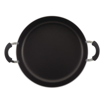 Farberware Easy Clean 14 in Covered Family Pan, DiamondMax Nonstick, Dishwasher Safe, Black