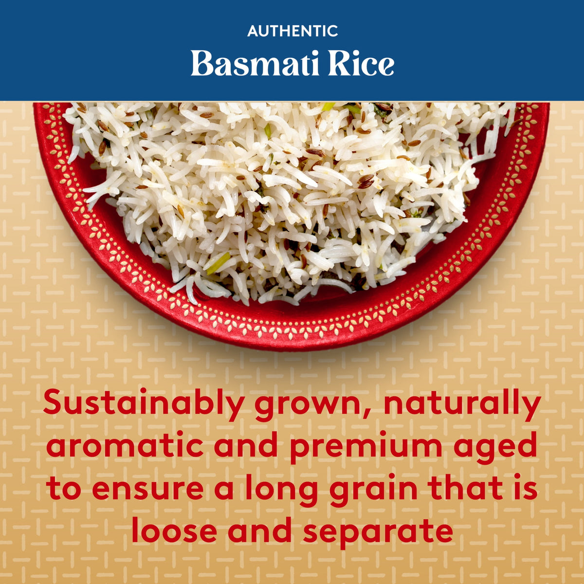 Authentic Royal Naturally Aged Indian White Basmati Rice, Long-Grain, Gluten-free - 20 lb. Bag