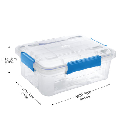 6 Pack - Ezy Storage Waterproof 3Gal/12Qt/11.4L Storagee Box IP67