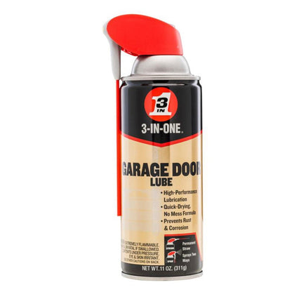 (6 pack) 3-IN-ONE Professional Garage Door Lubricant Smart Straw Sprays 2 Ways, 11 oz