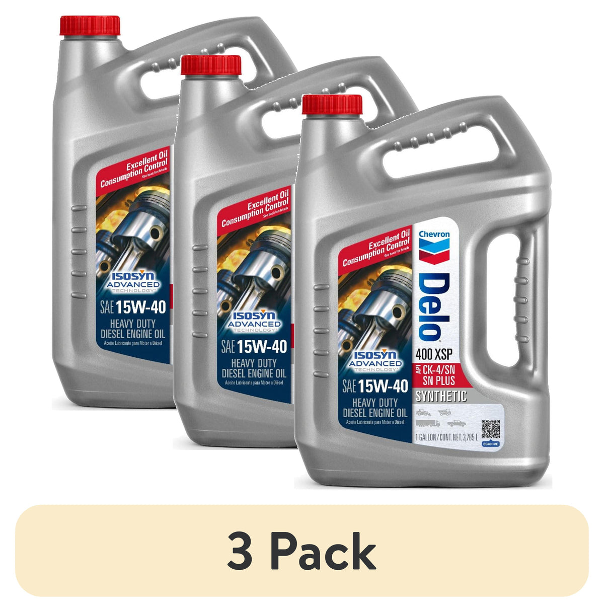 Chevron Delo XSP 15W-40 Heavy Duty Synthetic Diesel Motor Oil, 1 Gallon