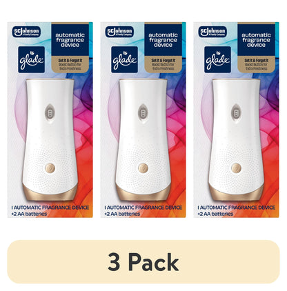 (4 pack) Glade Automatic Spray Holder, Battery-Operated Air Freshener, 10.2 oz