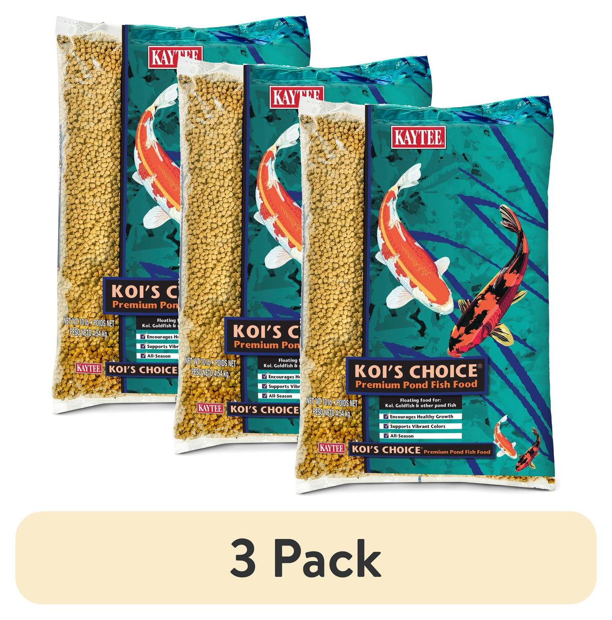 (2 pack) Kaytee Koi's Choice, Floating Fish Food 10 pounds