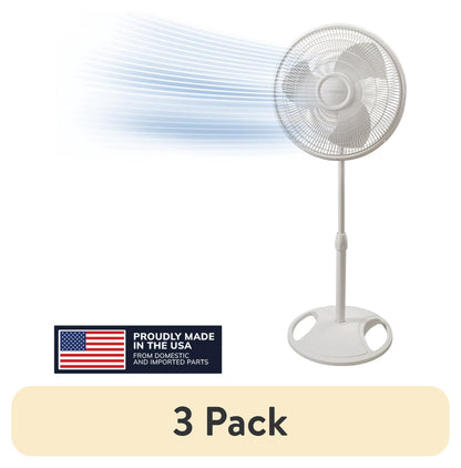 Lasko 16" 3-Speed Oscillating, Adjustable Height, Pedestal Fan S16500