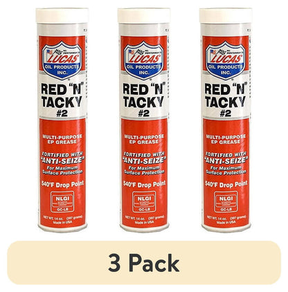 (4 pack) Lucas 10005 Red N Tacky EP Grease Multi-Purpose Lubricant 14 Oz