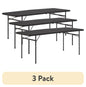 Mainstays 6 ft Rectangle Fold-in-Half Folding Table, White