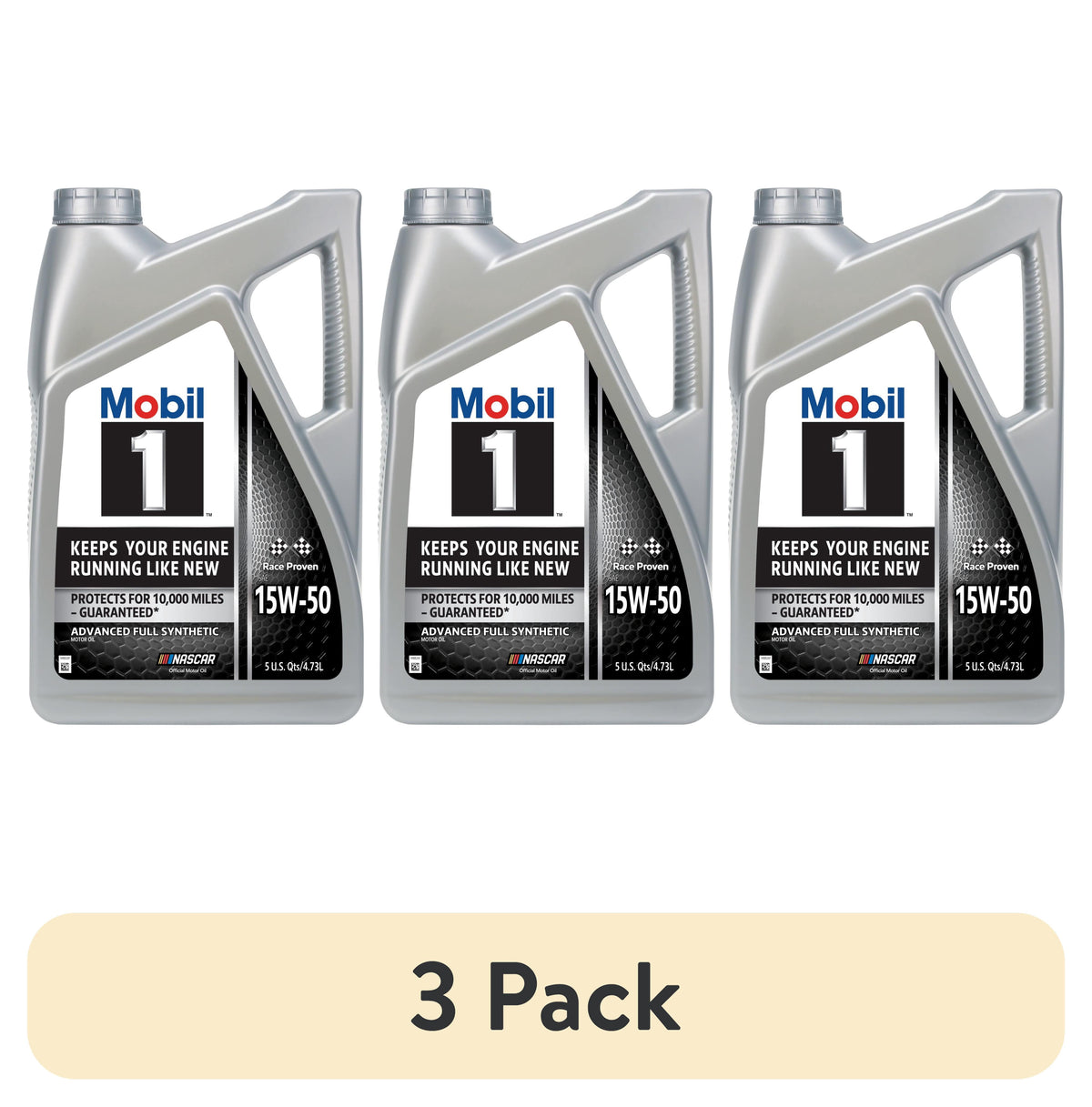 Mobil 1 Advanced Full Synthetic Motor Oil 15W-50, 5 Quart