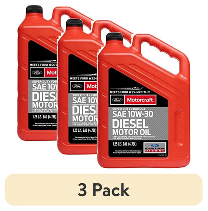 (2 pack) Motorcraft Super Duty Diesel Motor Oil, 10W-30 - A premium-quality motor oil specifically developed for Ford Motor Company vehicles, 5 quart jug, sold by each