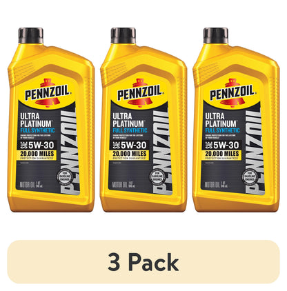 (4 pack) Pennzoil Ultra Platinum Full Synthetic 5W-30 Motor Oil, 1 Quart