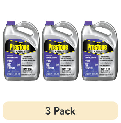 (2 pack) Prestone Platinum American Purple Antifreeze and Coolant 1 Gallon Prediluted